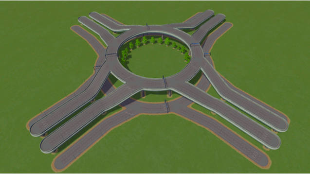 cities skylines tmpe roundabout