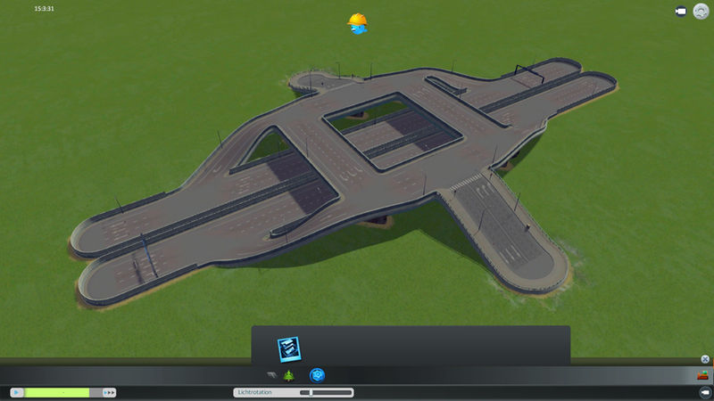 High traffice highway exit - Cities: Skylines Mod download.