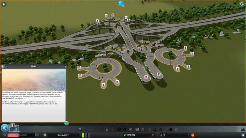 T Interchange With Slip Roads 02 For The Map Editor 6 