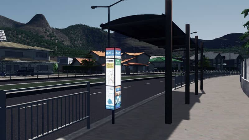 Japanese Bus Stop 日本のバス停 Cities Skylines Mod Download
