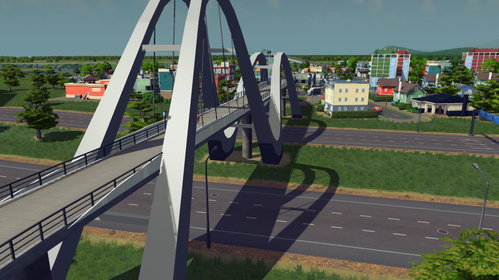 Pedestrian Suspension Bridge Cities Skylines Mod download