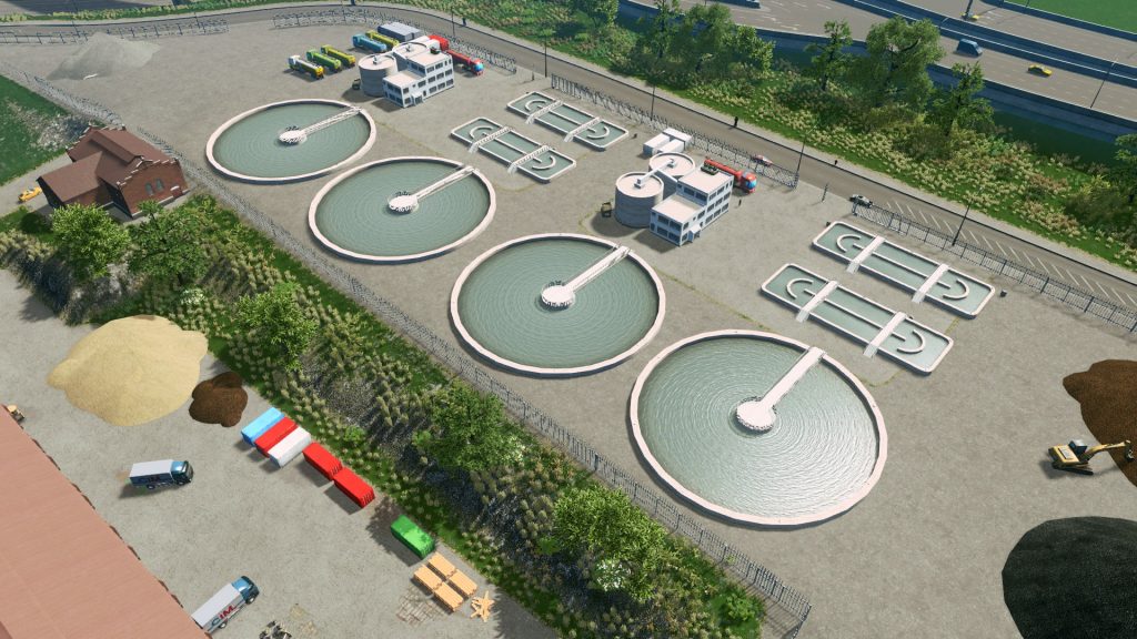 Water Treatment Plant Sewage Treatment Cities Skylines Mod download
